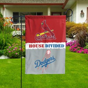 Custom House Divided MLB Garden Flag Baseball Teams