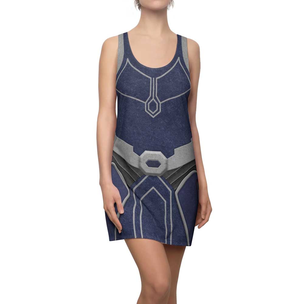 Ahsoka Tano Blue Racerback Dress Costume The Clone Wars Halloween