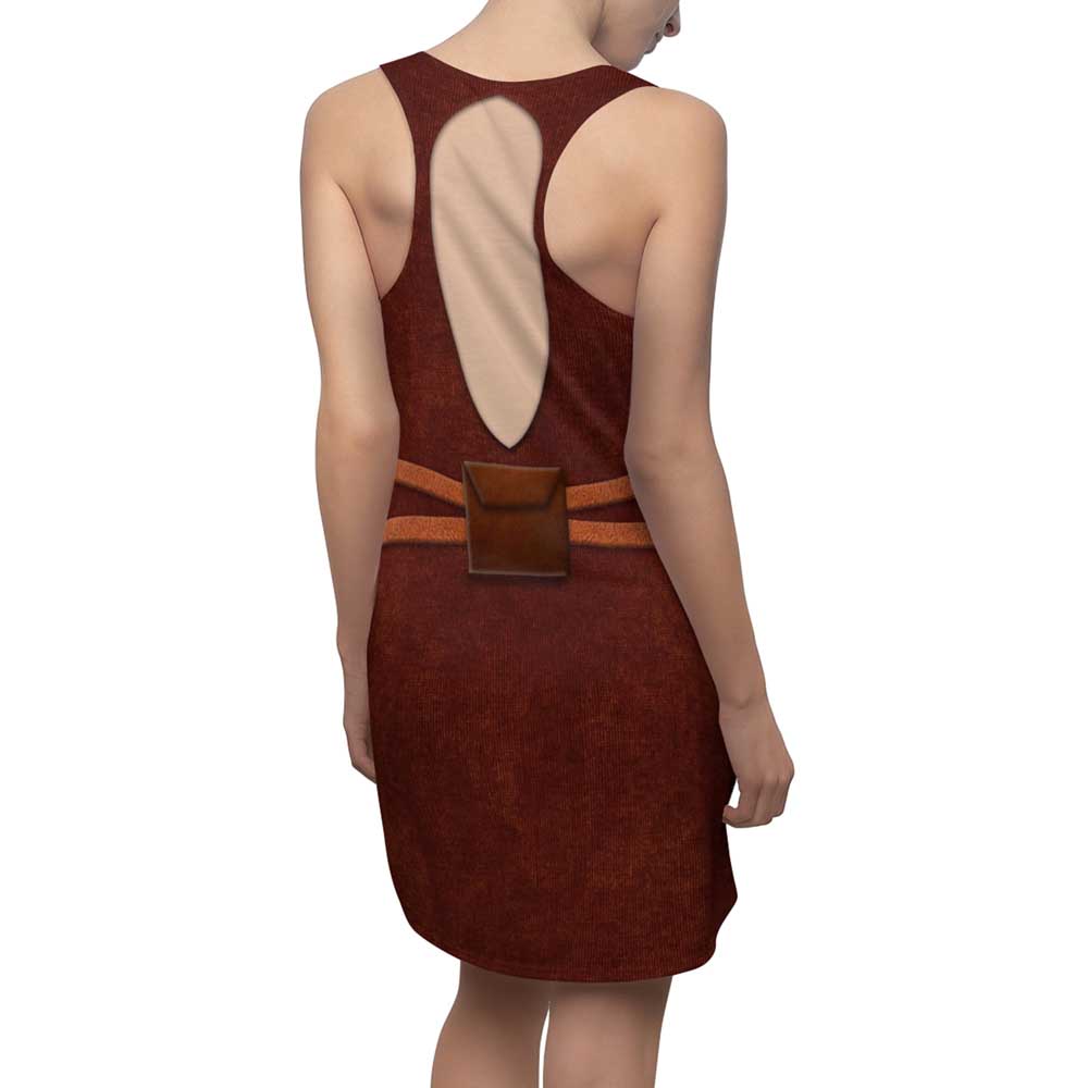 Ahsoka Tano Racerback Dress Costume The Clone Wars Halloween Cosplay