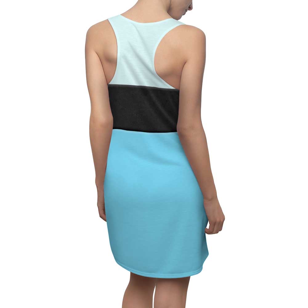 Ariel Blue Racerback Dress Costume The Little Mermaid Halloween Cosplay