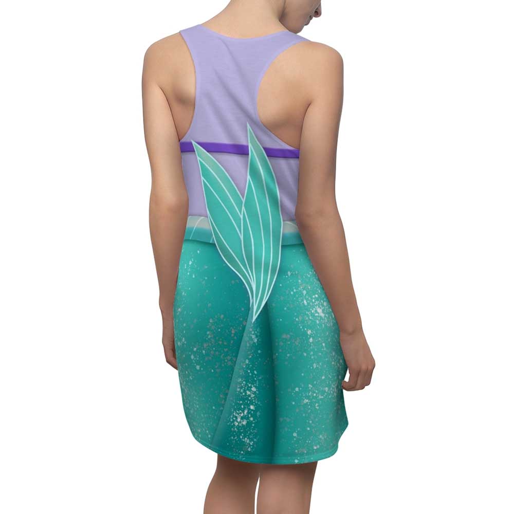 Ariel Racerback Dress Costume The Little Mermaid Halloween Cosplay