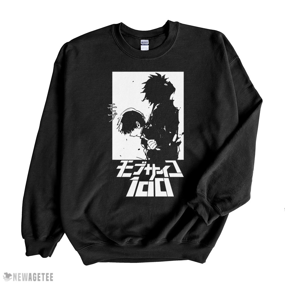 100 Mob Psycho Reigen Black Anime T-shirt Sweatshirt, Tank Top, Ladies Tee