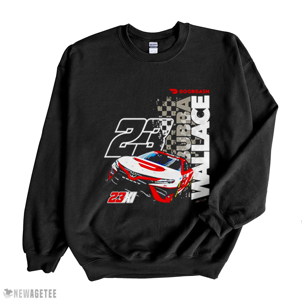 Bubba Wallace 23xi Racing Black Doordash Car 2 Spot Shirt Sweatshirt, Tank Top, Ladies Tee