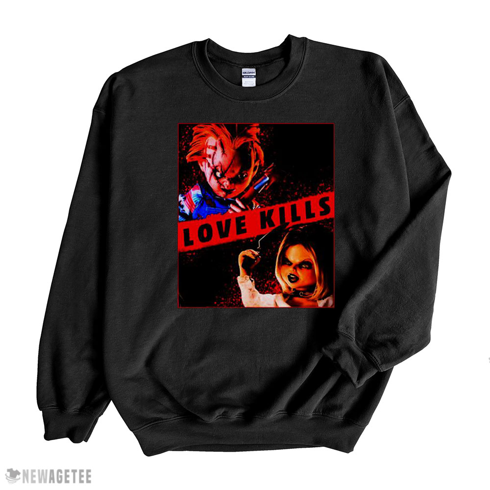 Childs Play Chucky And Tiffany Love Kills Shirt Long Sleeve, Ladies Tee
