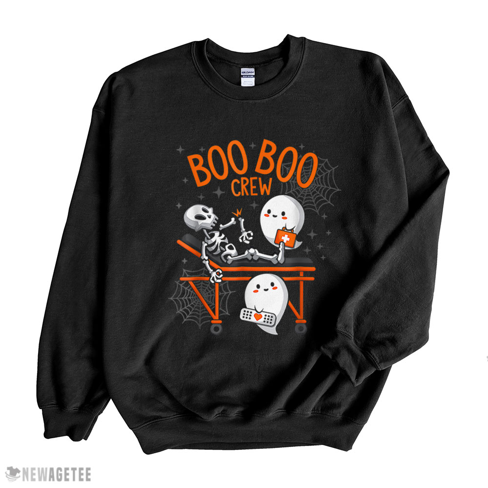 Ghost Doctor Paramedic Emt Nurse Halloween Boo Boo Crew T Shirt Trungten Gkwyd
