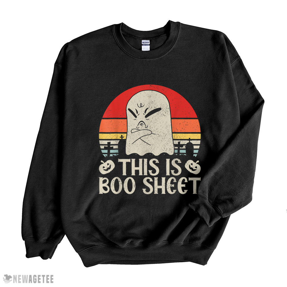 Ghost Retro Halloween Outfit This Is Boo Sheet T Shirt
