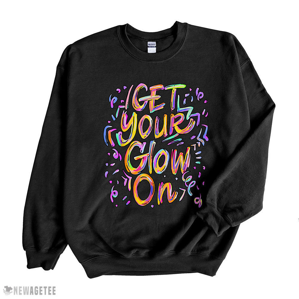 Glow Design For Kids And Adults In Bright Colors 80 Theme T Shirt Hoodie, Long Sleeve, Tank Top