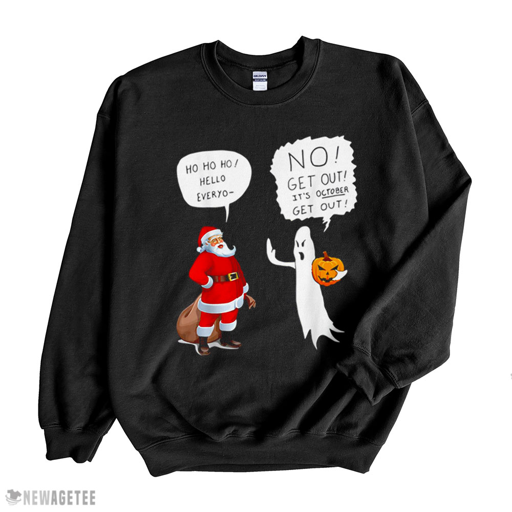 Halloween Pumpkin Christmas Santa Shirt Hoodie, Long Sleeve, Tank Top