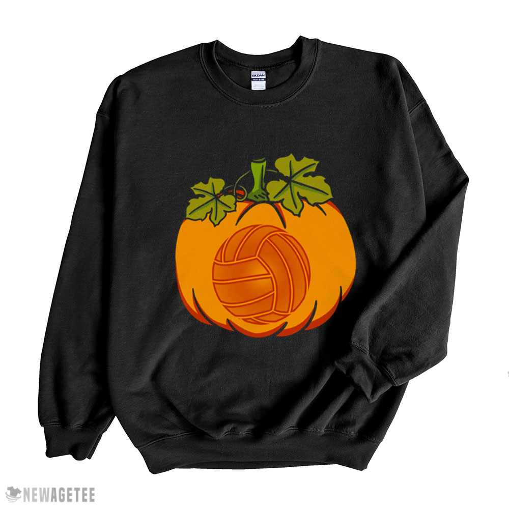 Halloween Pumpkin Volleyball Graphic Shirt