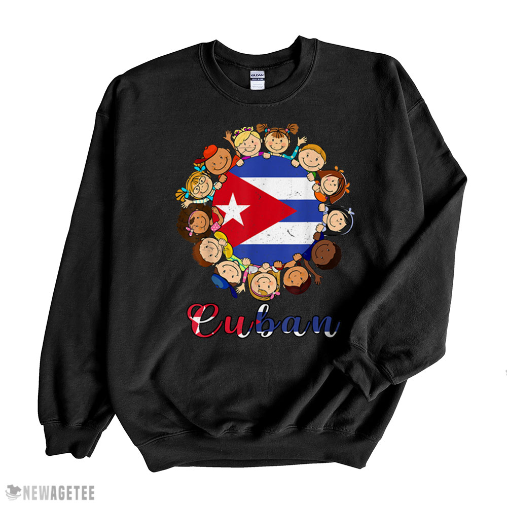 Hispanic Heritage Month Shirt Cuban Flag Pride Kids Boy Girl T-shirt