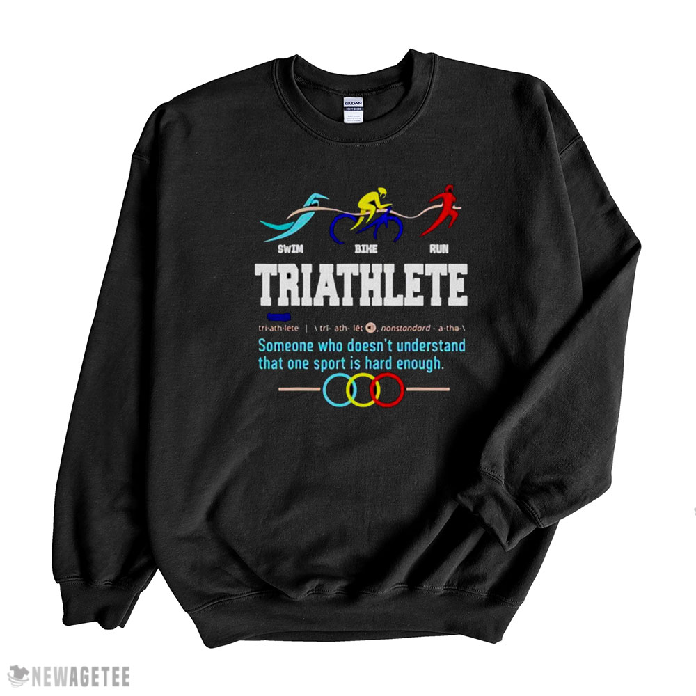 Humorous Triathlon Gift Sports Cycling Running Shirt