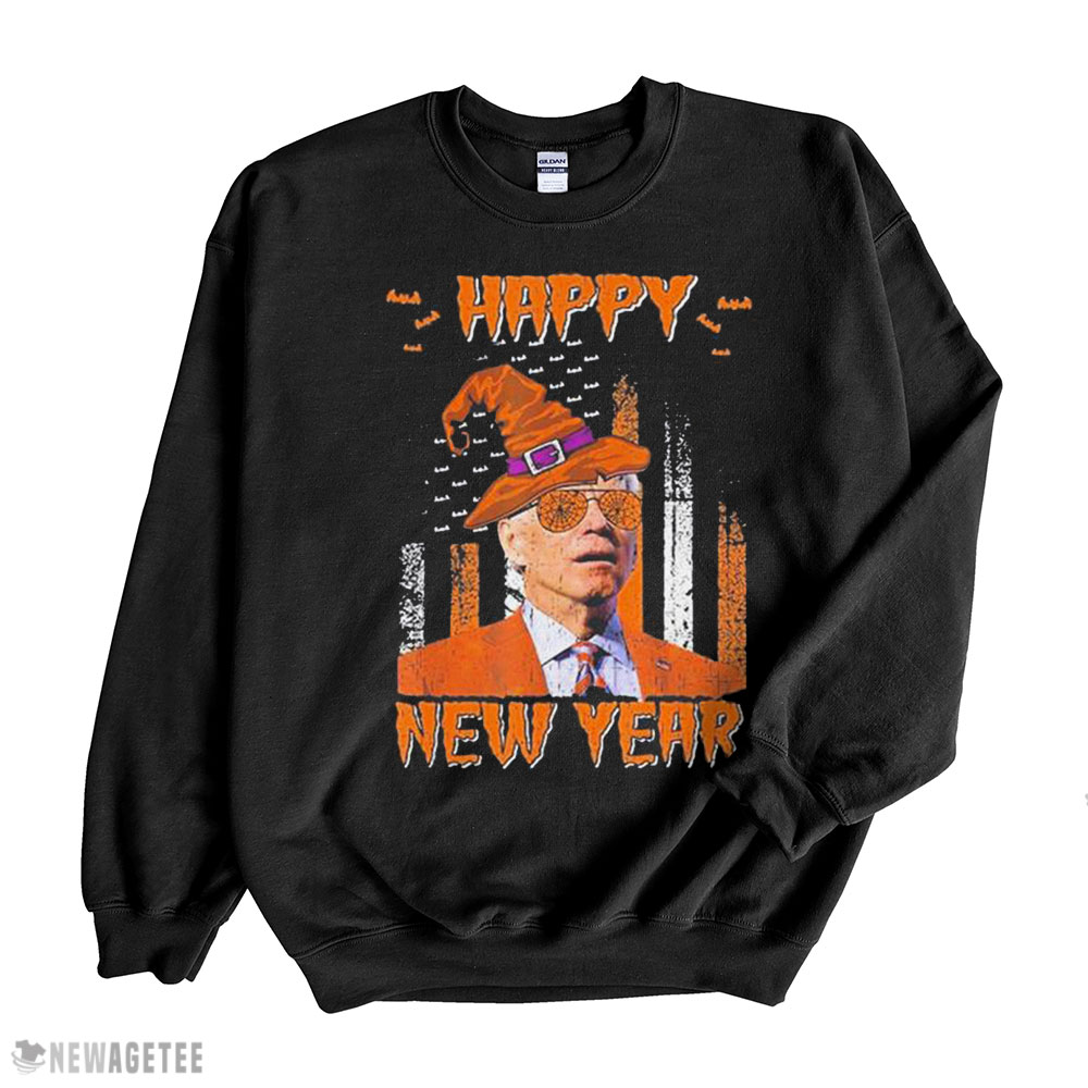 Joe Biden Confused Happy New Year Halloween T-shirt Long Sleeve, Ladies Tee