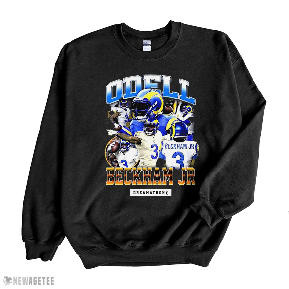 Los Angeles Rams T-shirt Odellbeckham Jr Los Angeles Rams Long Sleeve, Ladies Tee