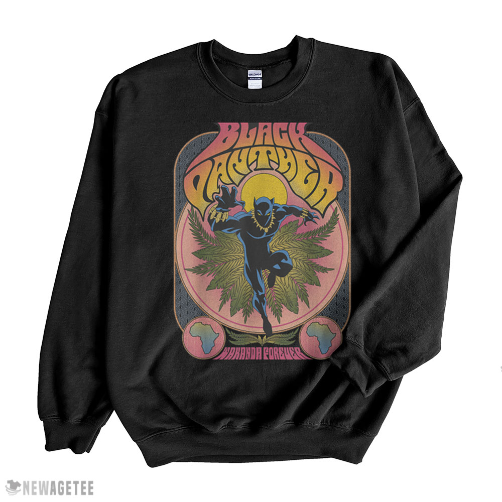 Marvel Black Panther Vintage 70s Poster Style T-shirt Sweatshirt, Tank Top, Ladies Tee