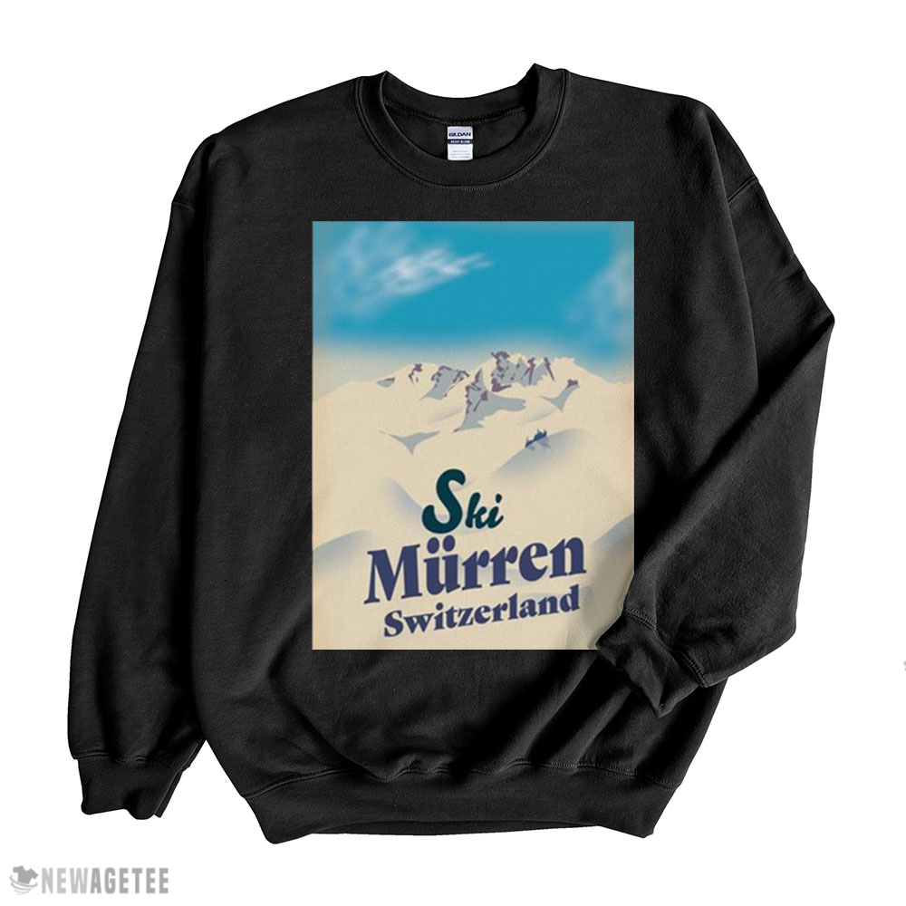 Murren Vintage Style Ski Switzerland Shirt Sweatshirt, Tank Top, Ladies Tee