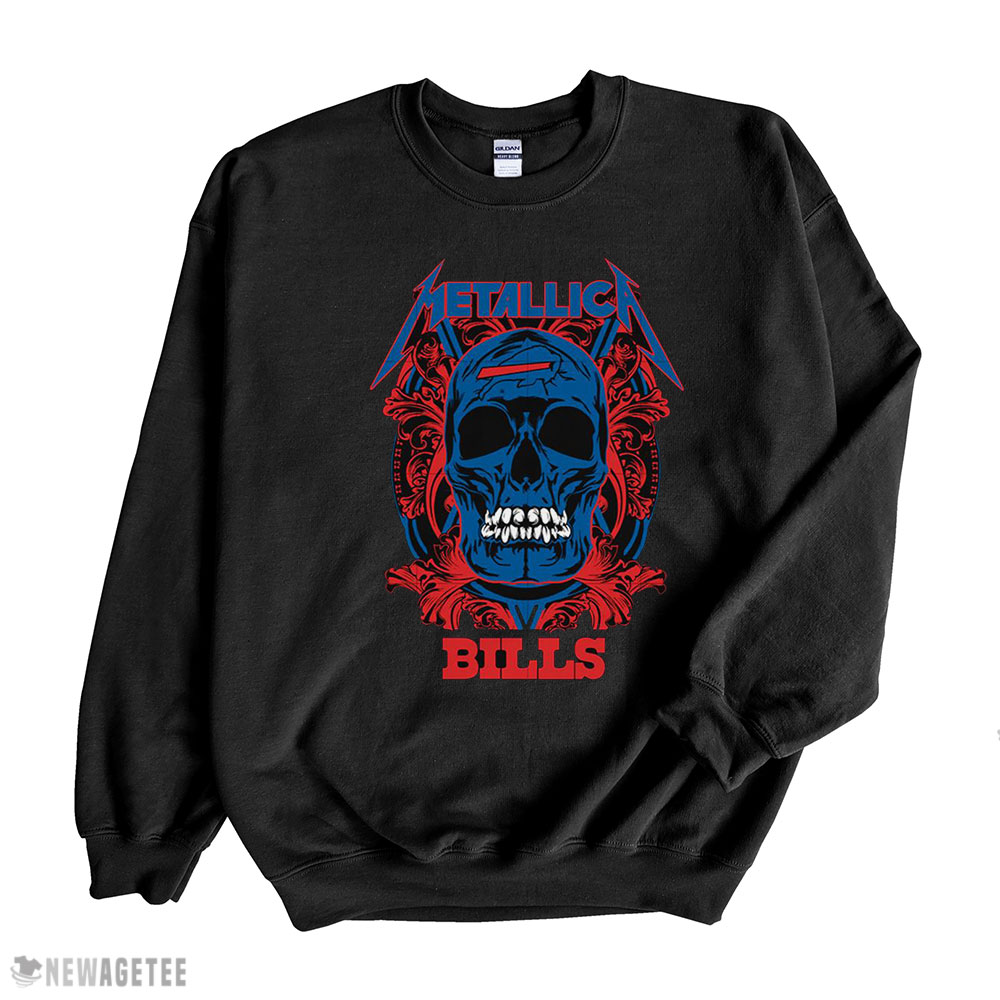 Nfl Skull Metallica Buffalo Bills T-shirt