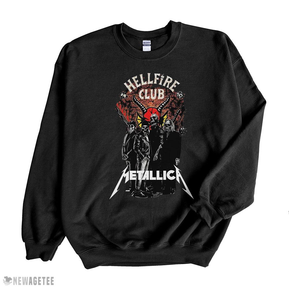 Official Hellfire Club Metallica Band Skull Halloween Metallica Halloween Shirt Hoodie, Long Sleeve, Tank Top