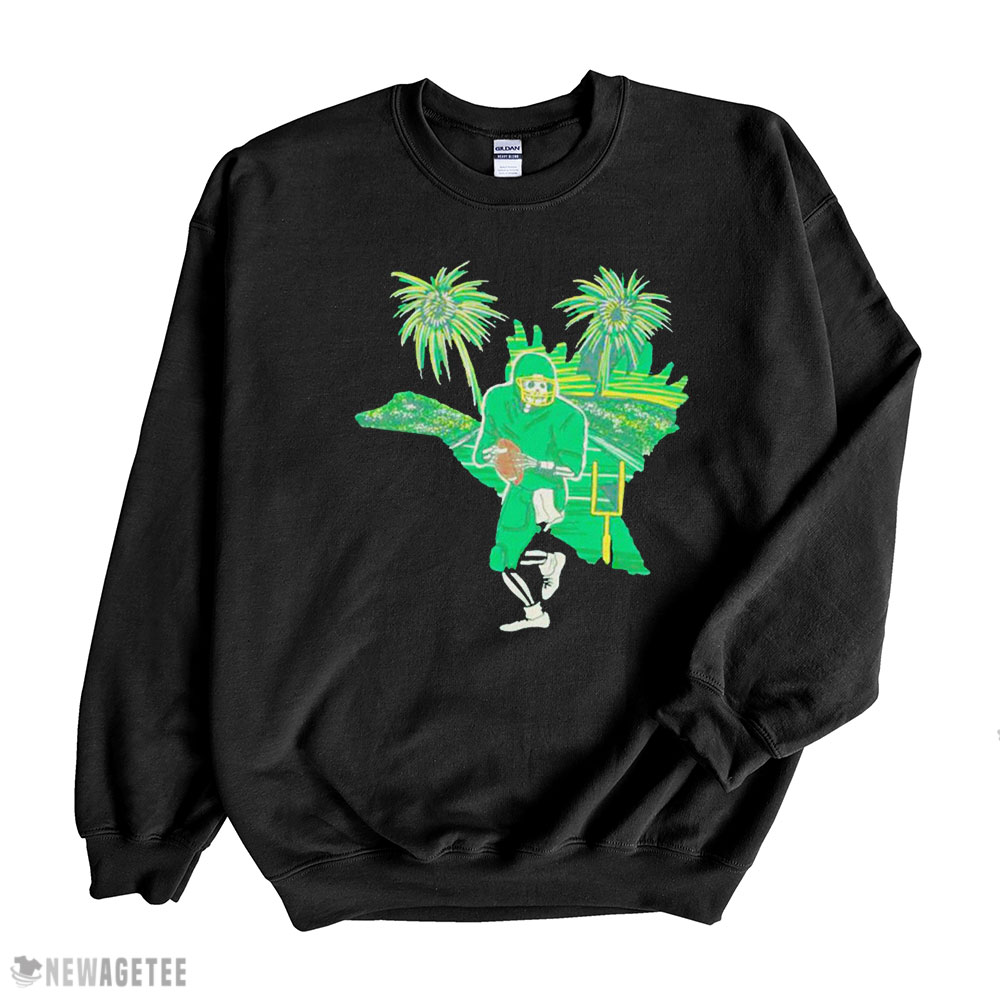 Oregon Ducks Skeleton Stadium And Firework Shirt Sweatshirt, Tank Top, Ladies Tee