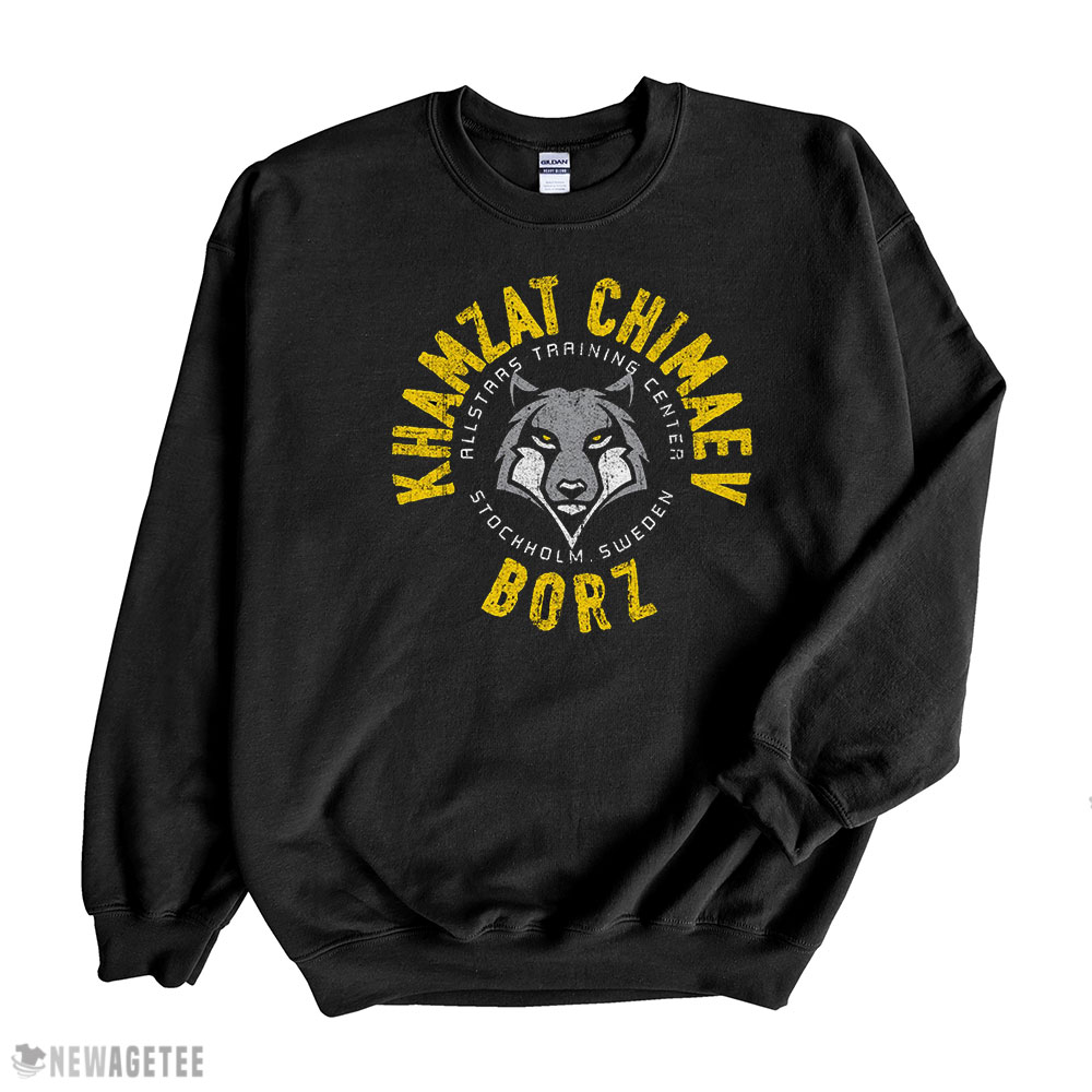 Retro Borz Khamzat Chimaev T-shirt Hoodie, Long Sleeve, Tank Top