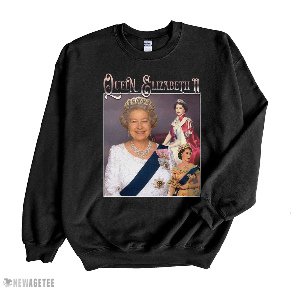 Rip Queen Elizabeth Ii T-shirt Vintage Queen Of Engalnd Long Sleeve, Ladies Tee
