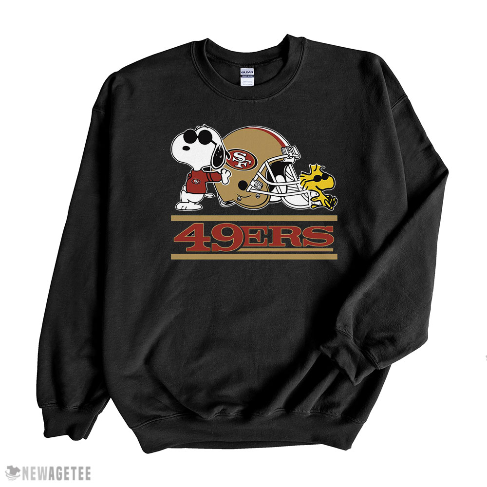 San Francisco 49ers Snoopy San Francisco 49ers T-shirt Long Sleeve, Ladies Tee