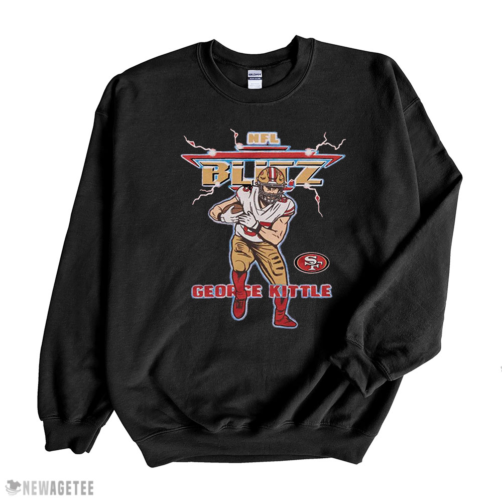 San Francisco 49ers T-shirt George Kittle Nfl Blitz San Francisco 49ers Retro Shirt Long Sleeve, Ladies Tee
