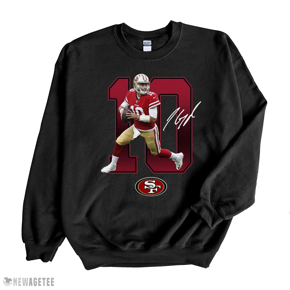 San Francisco 49ers T-shirt San Francisco 49ers Jimmy Garoppolo Signature Long Sleeve, Ladies Tee