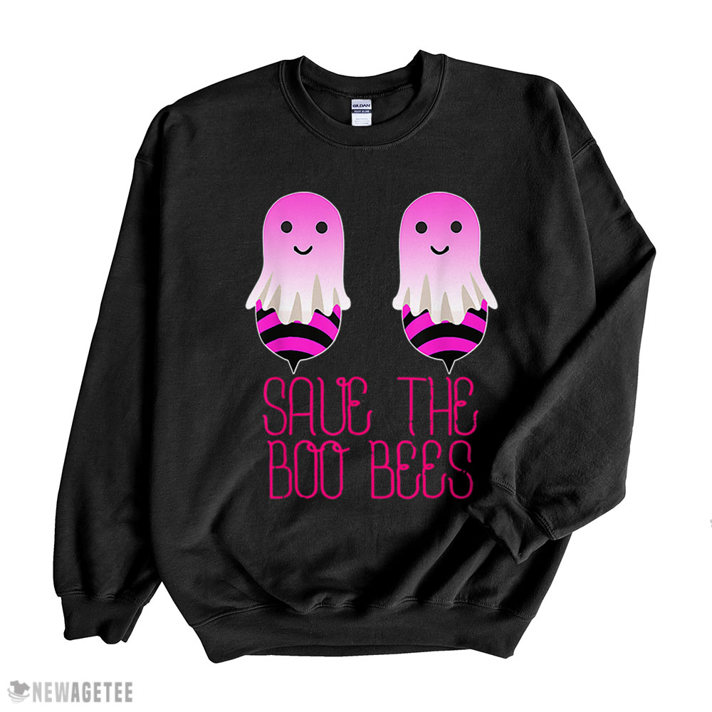 Save The Boobees Boo Bees Breast Cancer Halloween Women T Shirt Sweatshirt, Tank Top, Ladies Tee