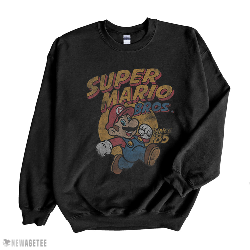 Super Mario Bros Since 85 Vintage Poster T Shirt Sweatshirt, Tank Top, Ladies Tee