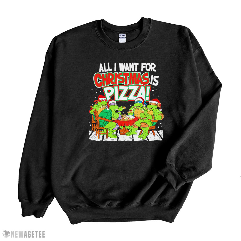 Teenage Mutant Ninja Turtles Pizza For Christmas Shirt Hoodie, Long Sleeve, Tank Top