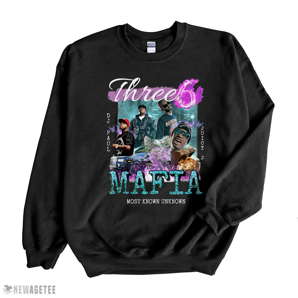 Three 6 Mafia Vintage Hip Hop 90s T-shirt Hoodie, Long Sleeve, Tank Top