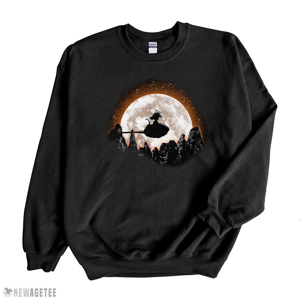 Tiny Goku And The Moon Dragon Ball T-shirt Sweatshirt, Tank Top, Ladies Tee