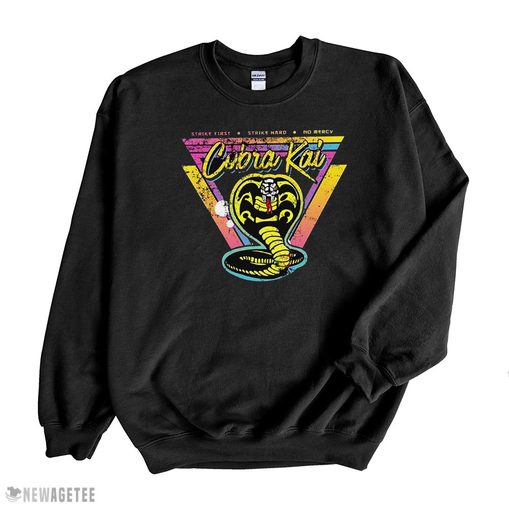 Vintage Retro Cobra Kai T-shirt Cobra Kai 80s Triangle Hoodie, Long Sleeve, Tank Top
