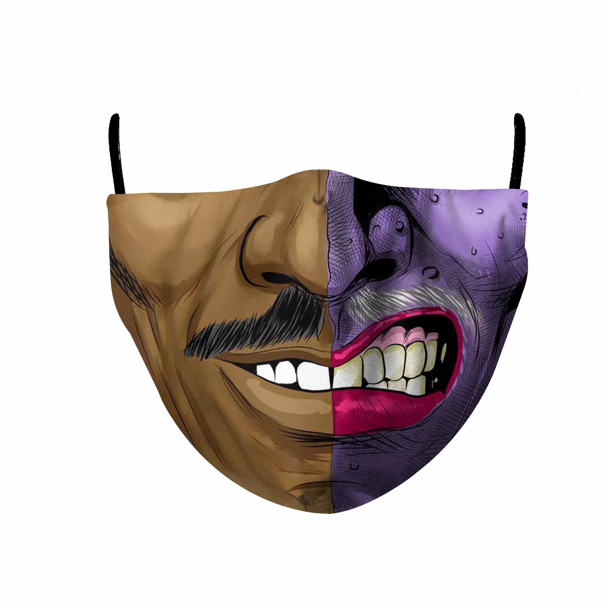 Comic Two Face Face Mask Anti-pollution