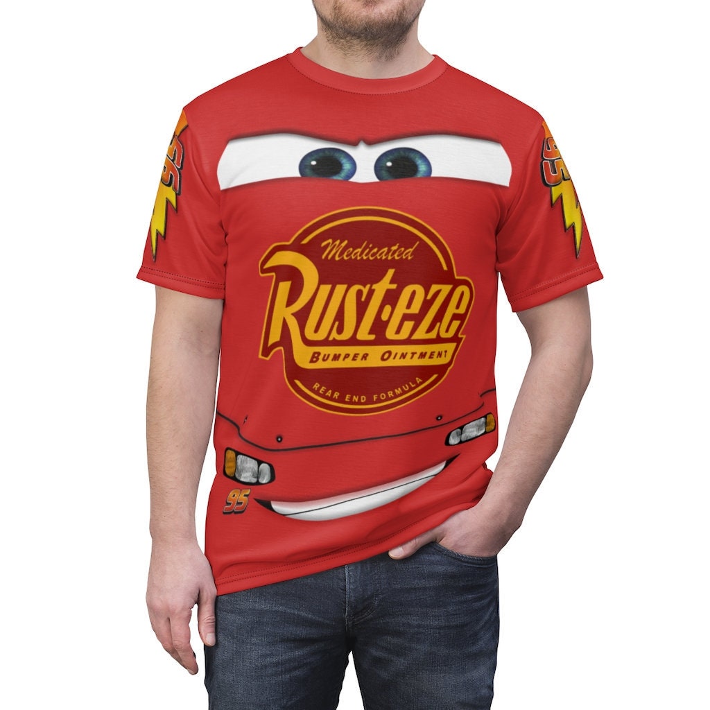 Disney Cars Costume Lightning Mcqueen Unisex Shirt Halloween Costume