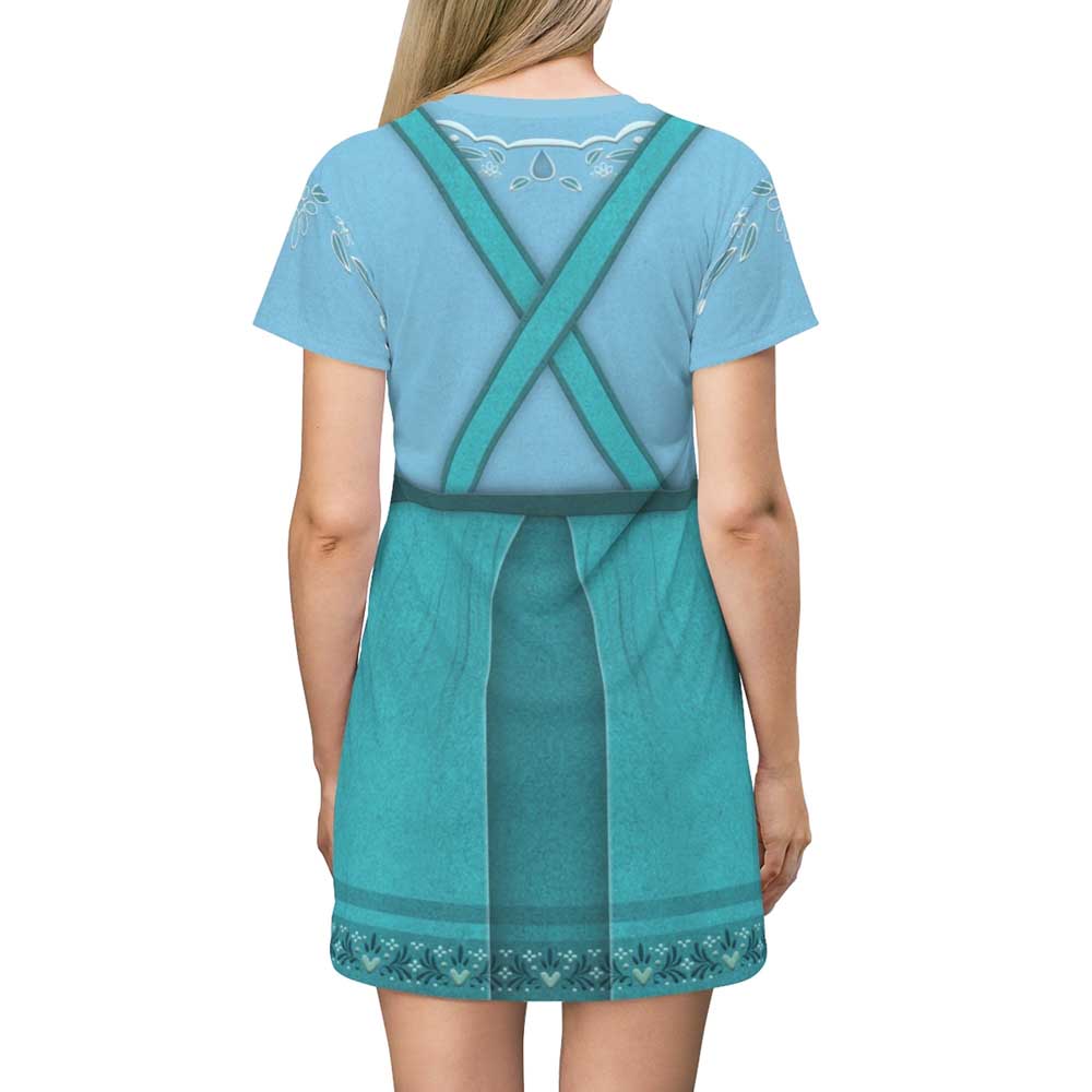 Disney Encanto Dress Costume Julieta Madrigal Cosplay Short Sleeve