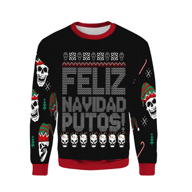 Feliz Navidad Putos Ugly Christmas Sweater Gift Xmas
