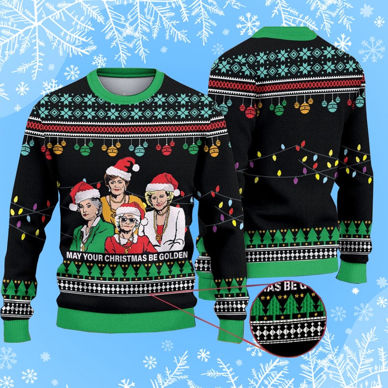 Golden Girls Ugly Christmas Sweater Knitted Sweater