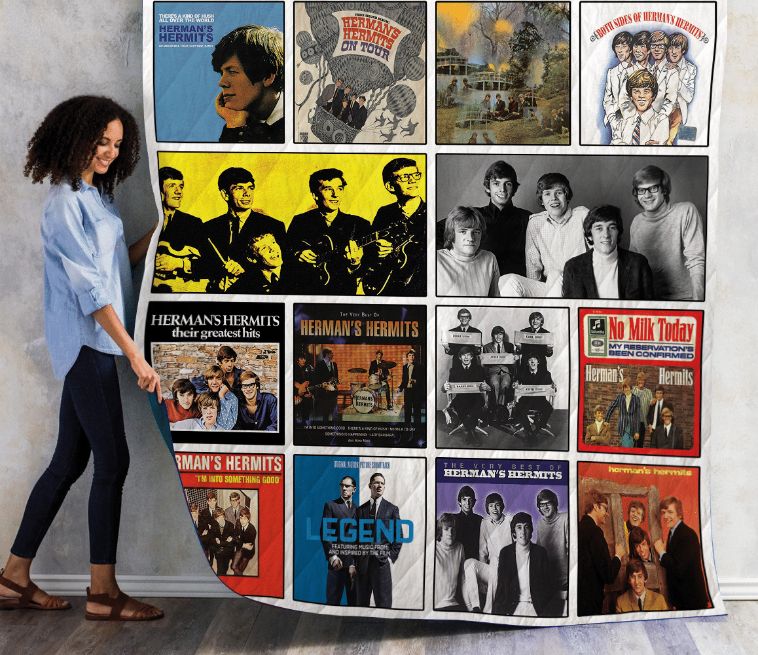 Hermans Hermits Collection Fleece Quilt Blanket Gift