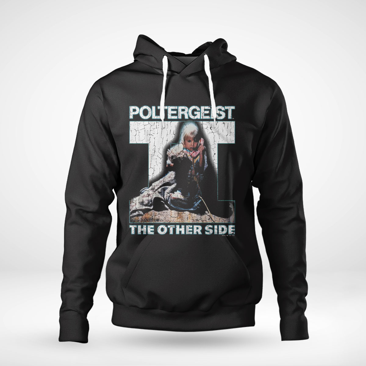 Distressed Poltergeist Ii T Shirt Long Sleeve, Ladies Tee Distressed Poltergeist Ii T Shirt Long Sleeve, Ladies Tee