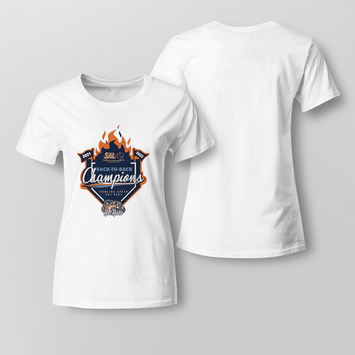 2021 2022 Back To Back Champions Bowling Green Hot Rods Shirt Hoodie, Long Sleeve, Tank Top