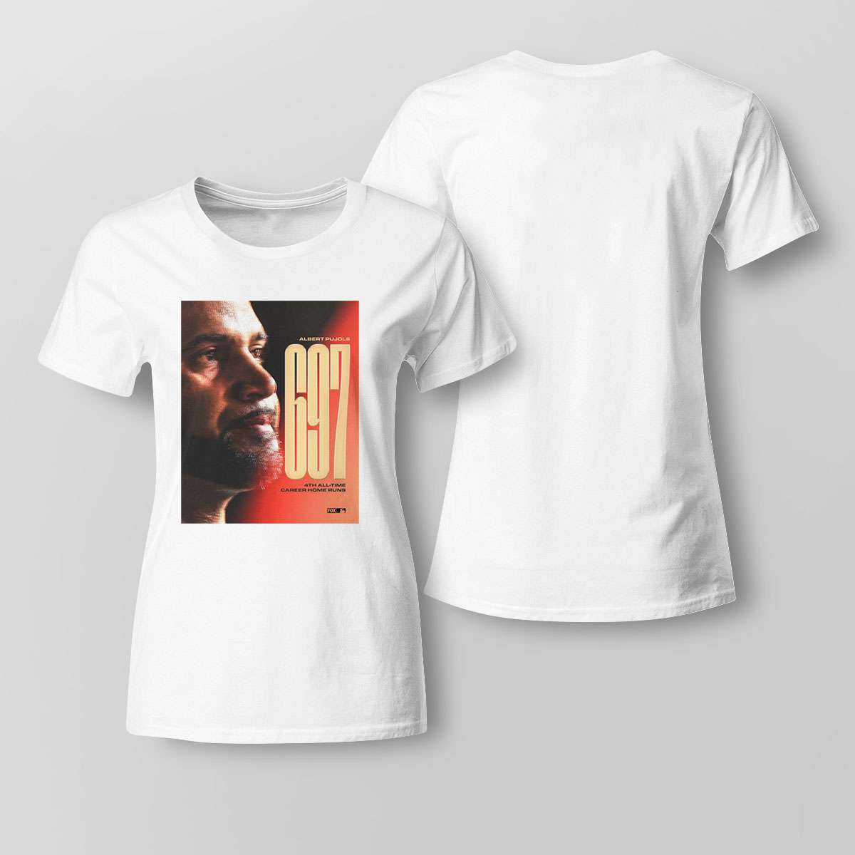 Albert Pujols 697 4th All Time Career Home Runs Shirt Hoodie, Long Sleeve, Tank Top