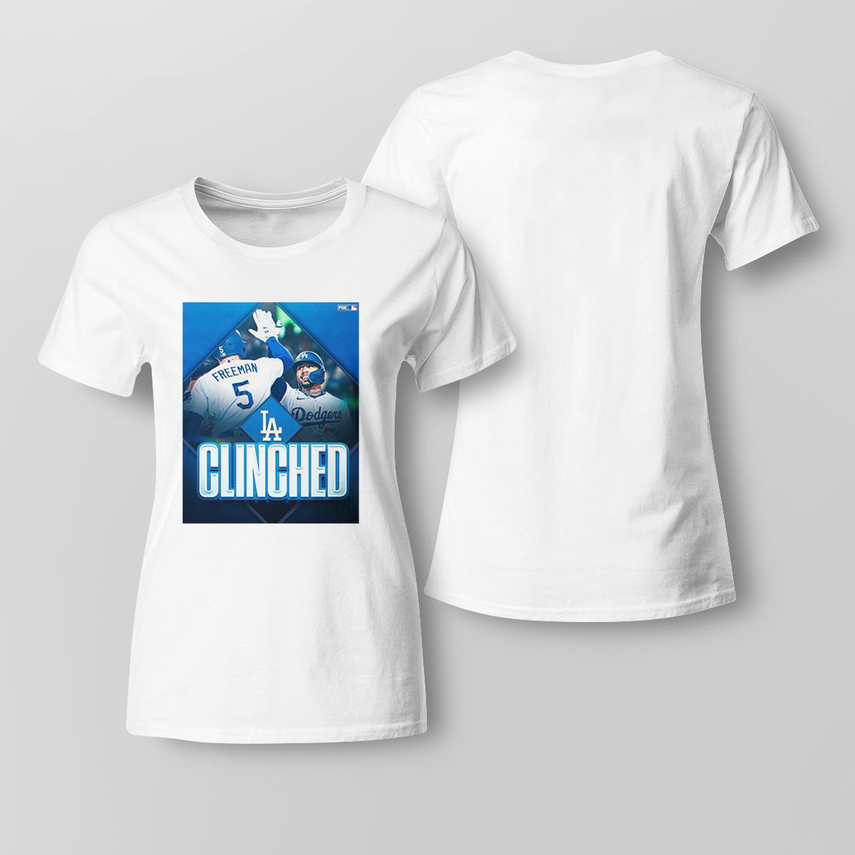 Clinched Los Angeles Dodger 2022 Mlb Postseason Shirt
