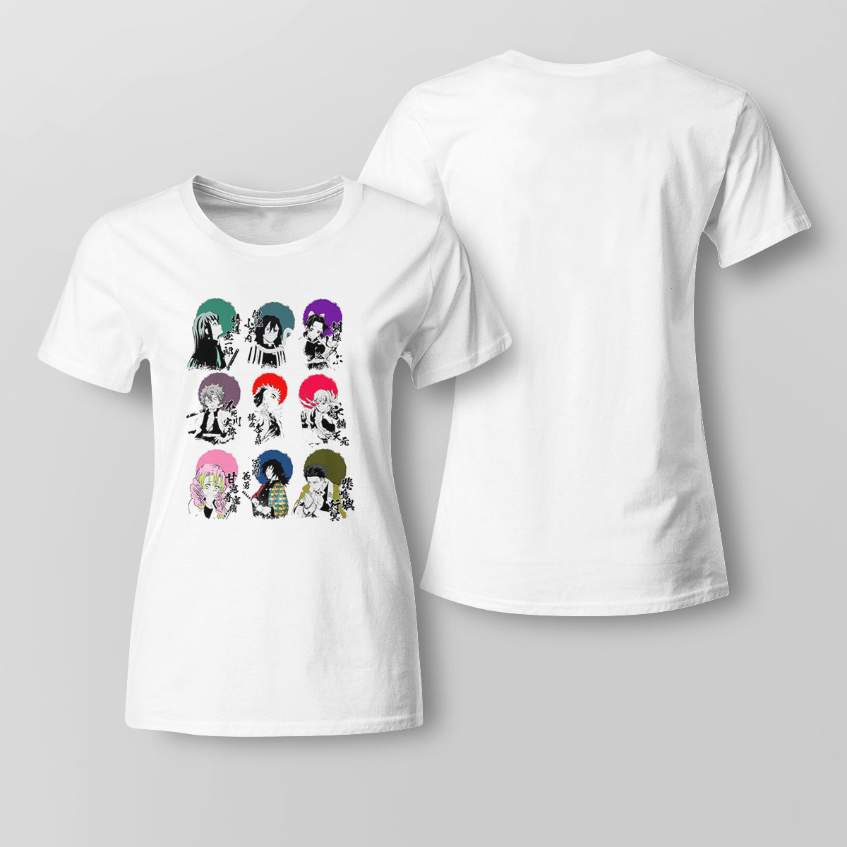 Demon Slayer All Hashira Characters T-shirt Hoodie, Long Sleeve, Tank Top