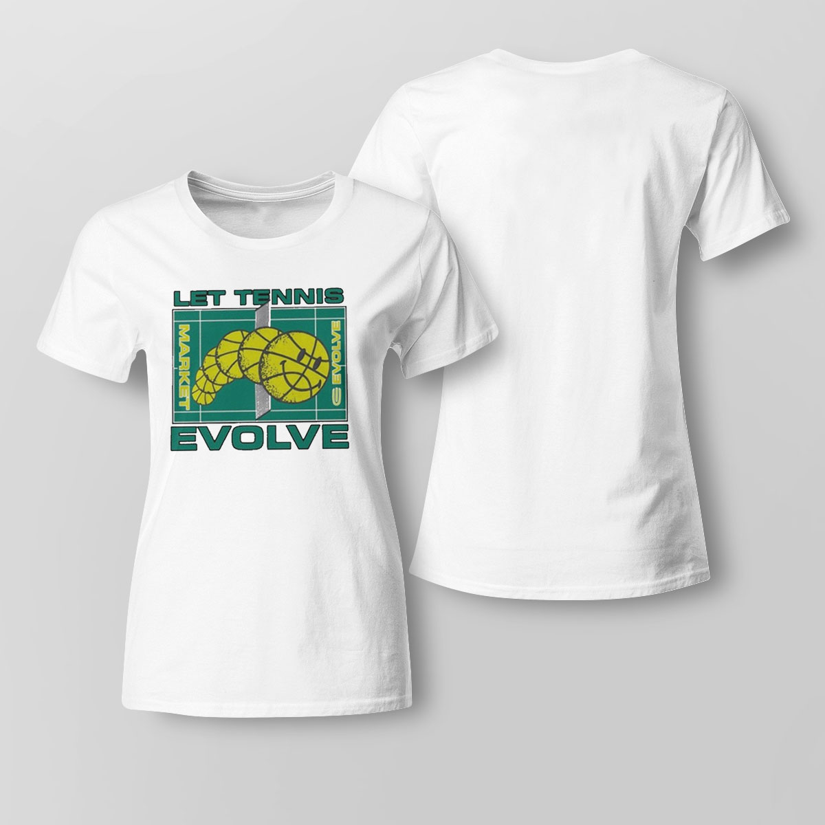Let Tennis Evolve Shirt Long Sleeve, Ladies Tee