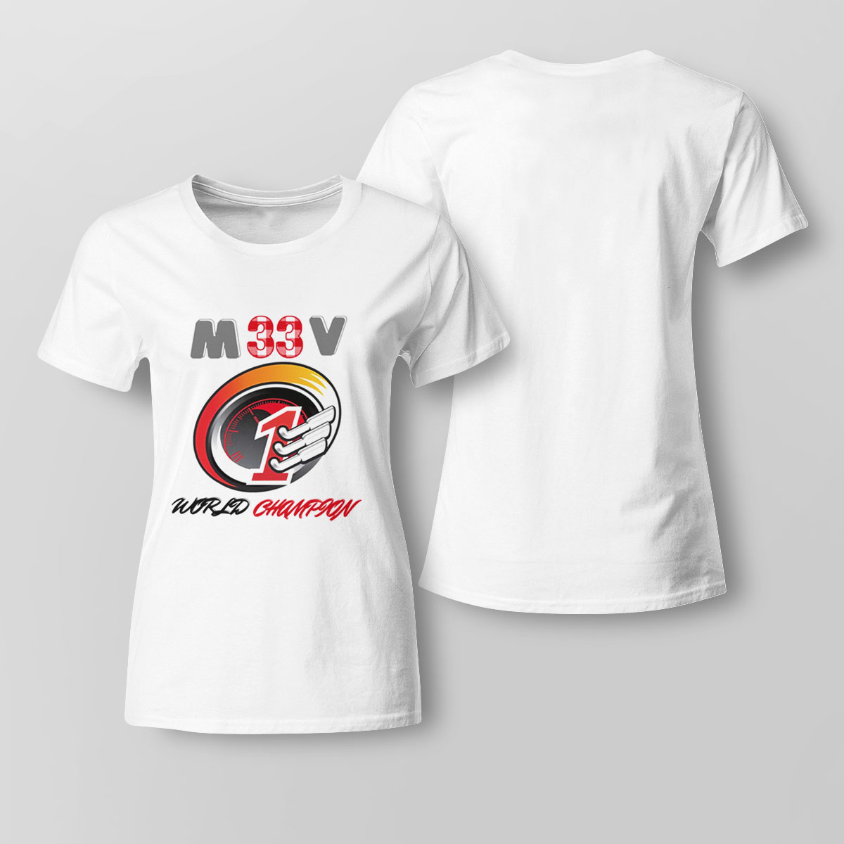 Number 1 F1 Max Verstappen World Champion Shirt