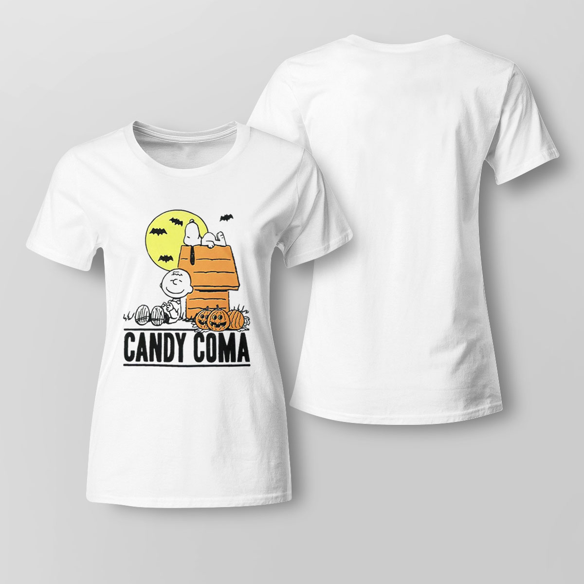 Peanuts Boys White Candy Coma Charlie Brown Halloween Shirt Hoodie, Long Sleeve, Tank Top