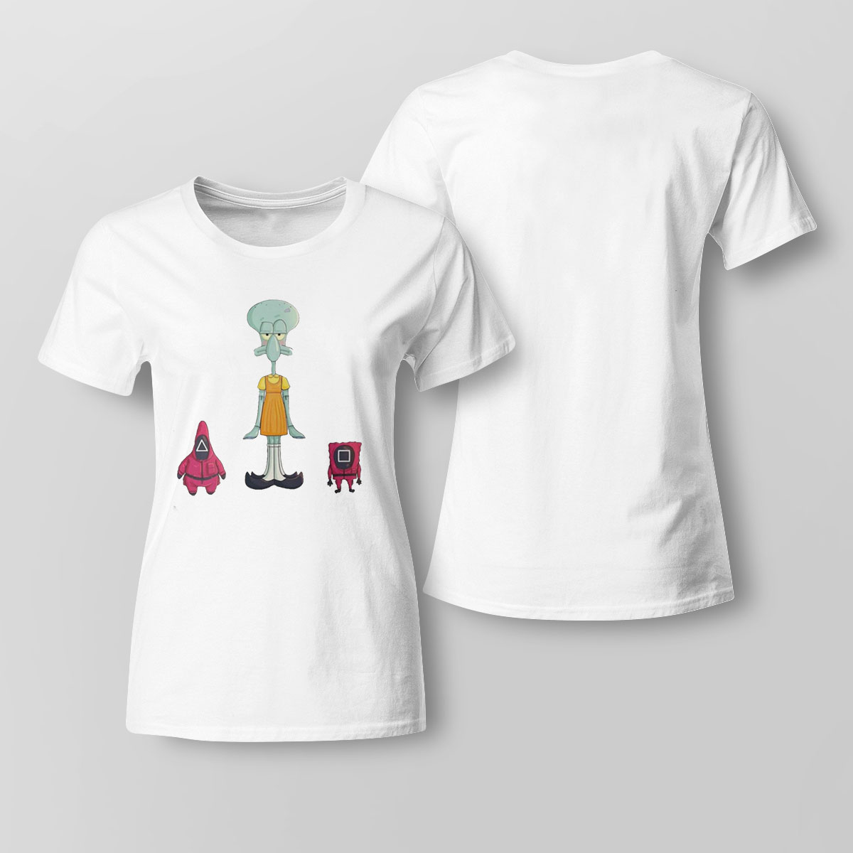 Red Light Green Light Spongebob Squarepants Squidward And Friends Game Squid Game Unisex T-shirt