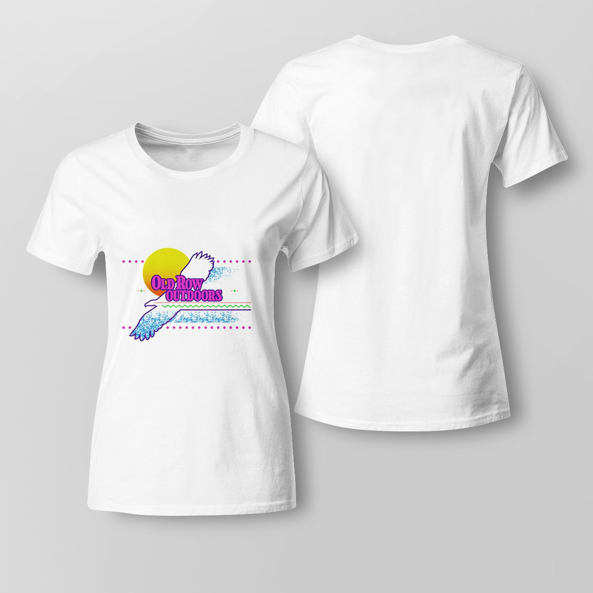 Retro Eagle Pigment Dyed Shirt Hoodie, Long Sleeve, Tank Top