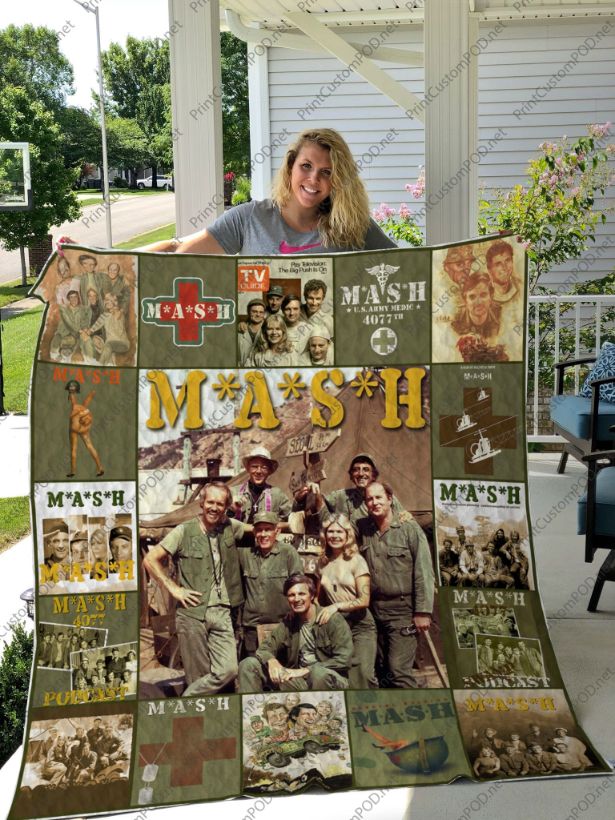 Mash Tv Show Vintage Fleece Quilt Blanket Gift